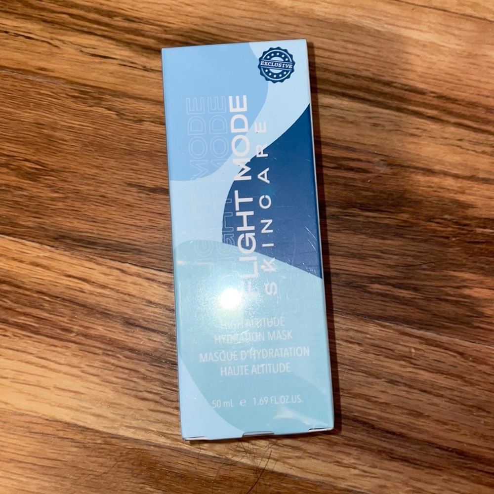 Flight mode skincare, high altitude hydration mask